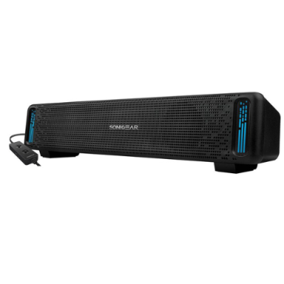 SonicGear SonicBar U200 Wired Soundbar | Powerful Desktop Speaker with RGB Lighting