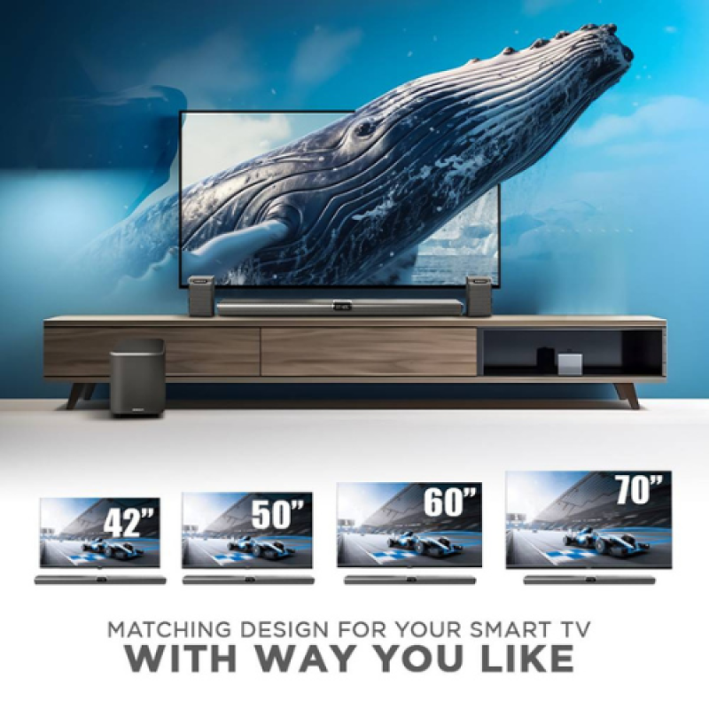 SonicGear StudioBar 6000 Dolby Atmos 7.1.4 Cinema Soundbar System