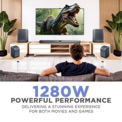 SonicGear StudioBar 9000 Dolby Atmos 7.2.4 Cinema Soundbar System